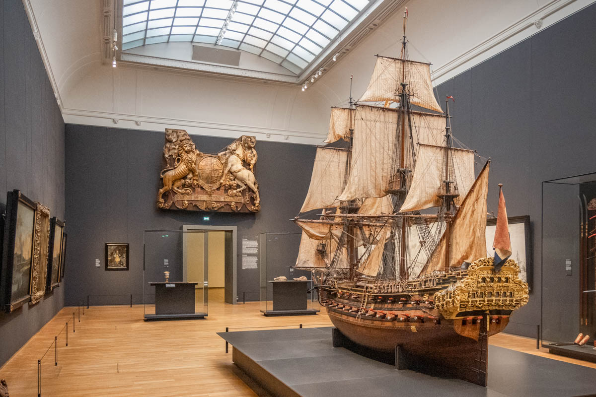 Maquette de bateau exposée au Rijksmuseum