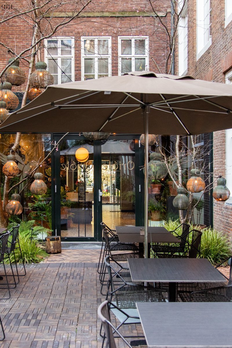 Terrasse intérieure de l'Oriole